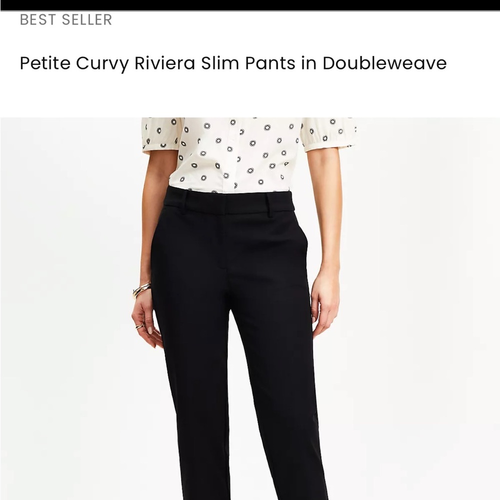BRAND NEW - LOFT Black Straight Leg Pants - HAVE 2 OTHER COLORS AND CAN BUNDLE